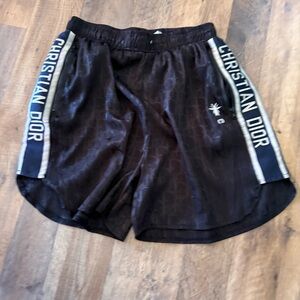 Dior Black and Gray Athletic Men's Shorts